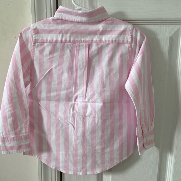 Janie and Jack Easter Pink Button Down - Picture 4 of 5